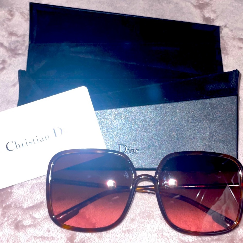 AUTHENTIC NEVER WORN Christian Dior sunglasses *color: Havana*